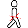 Lower crossed syndrome icon